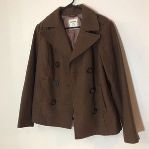 Old Navy Brown Peacoat